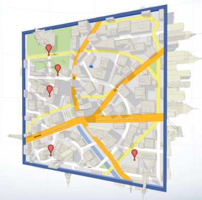 Cube by Google Maps - Experiments with Google