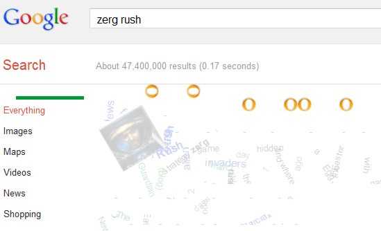 Google S Zerg Rush Easter Egg Goes Viral