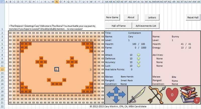 How To Make A Game In Microsoft Excel?