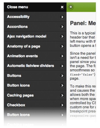 jquery mobile responsive layout