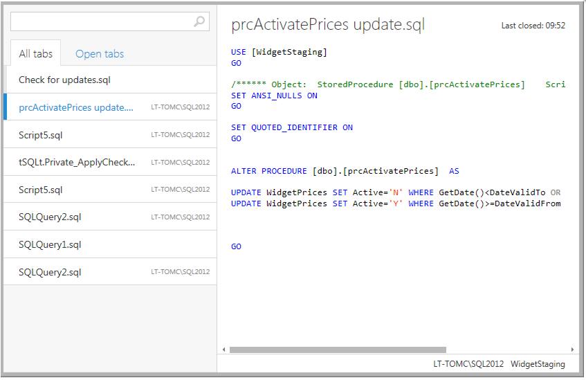 connect using sql tabs connect using sql tabs