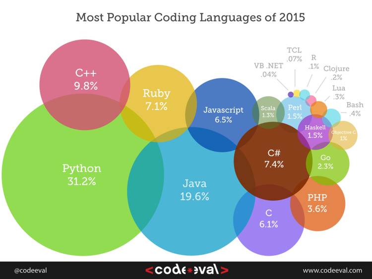 Most Popular Computer Languages 2015