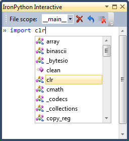 ironpython interactive