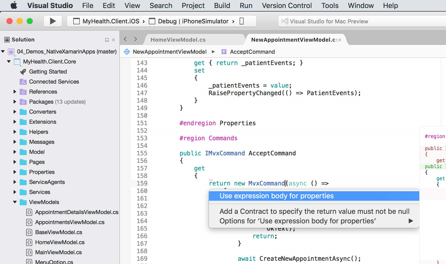 xamarin visual studio ios windows