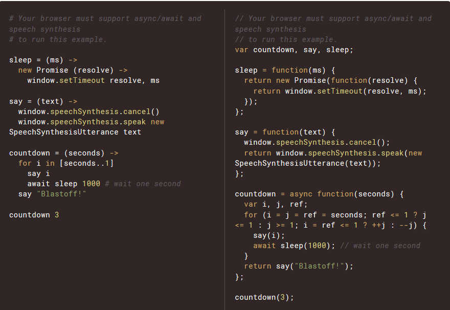 Coffeescript. COFFEESCRIPT синтаксис. COFFEESCRIPT код. COFFEESCRIPT пример кода. Js и кофе\.
