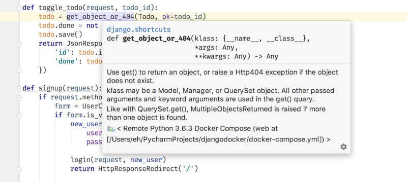 pycharm quick documentation 