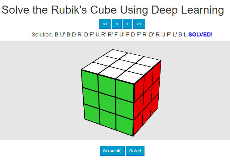 ARTIFICIAL INTELLIGENCE solving a GIANT Rubik's cube!