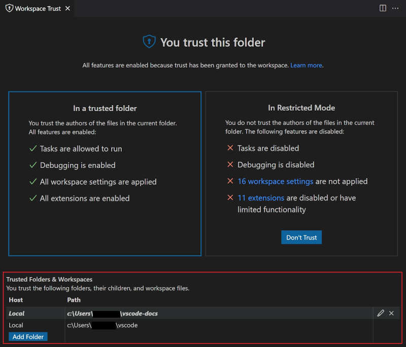 vscodetrust