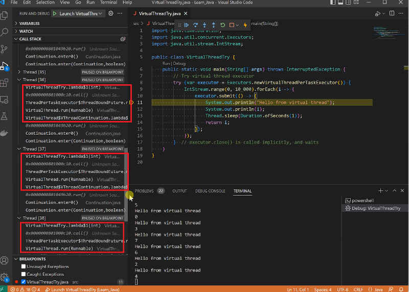 Visual Studio Code Now Supports Virtual Threads