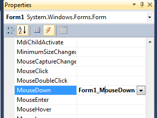 mousedown